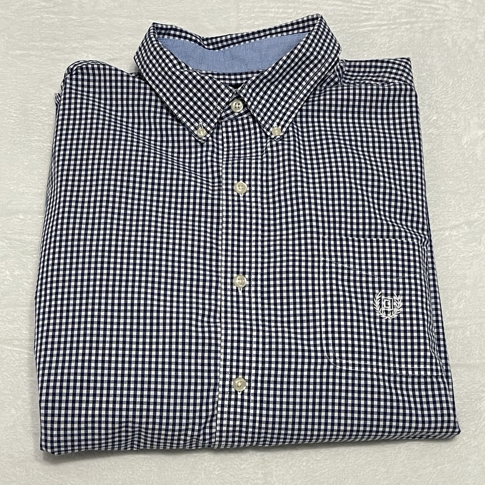 Chaps Shirt Mens XL Blue Plaid Long Sleeve Button Down Outdoor Preppy Collegiate